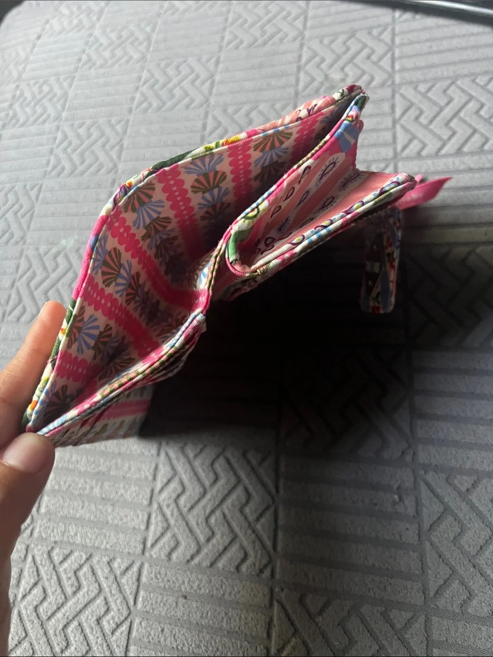 Vera Bradley quilted wristlet